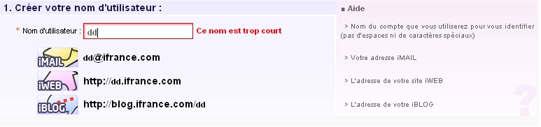 iFrance-Créer-Compte-vérification iFrance : formulaire de saisie