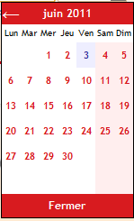 calendrier-nouvelles-frontières Ergonomie Web du calendrier : distinction des week ends