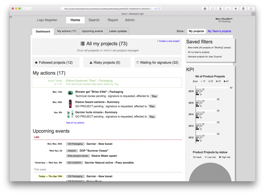 Première version de la tabbar iOS - FLUPA UX Day 2015 Première version de la tabbar iOS - FLUPA UX Day 2015