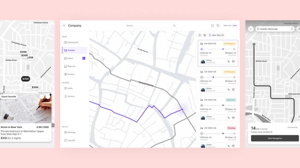 Map navigation UX