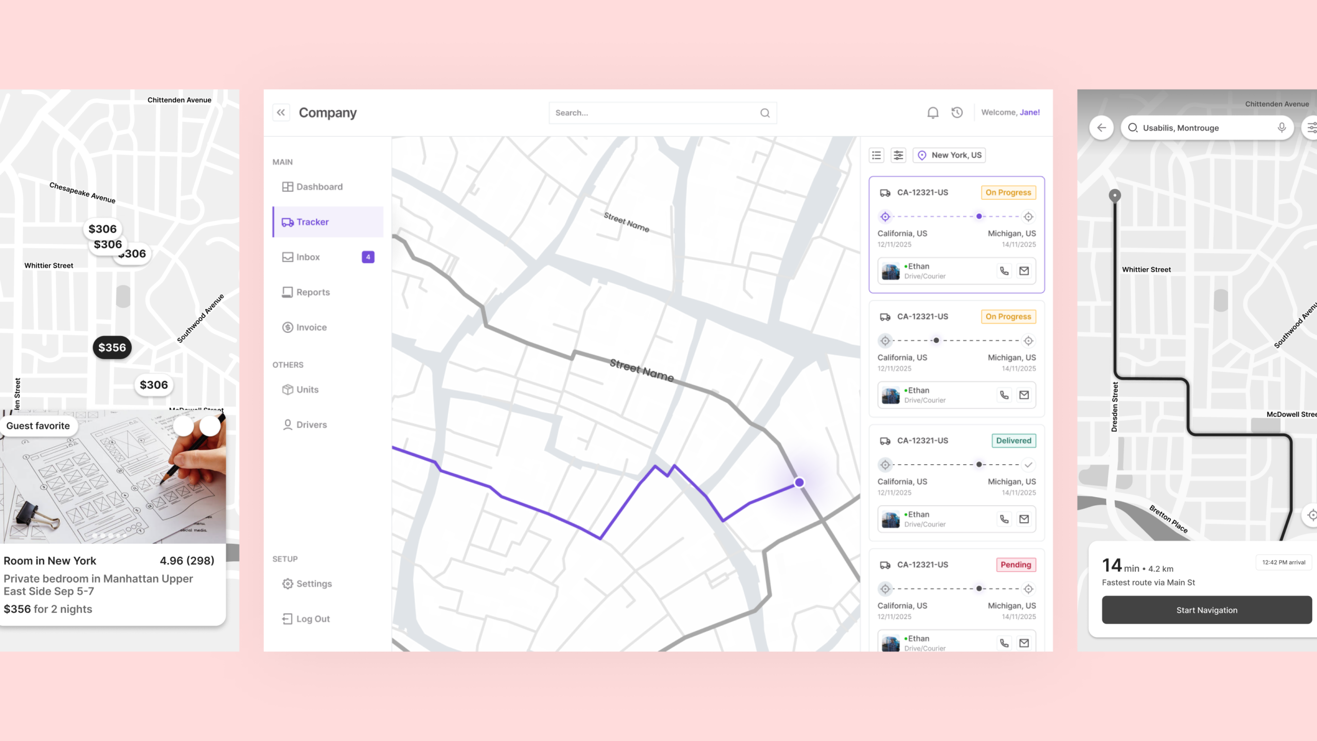 Map navigation UX