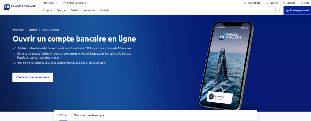Banque Populaire - Funnel