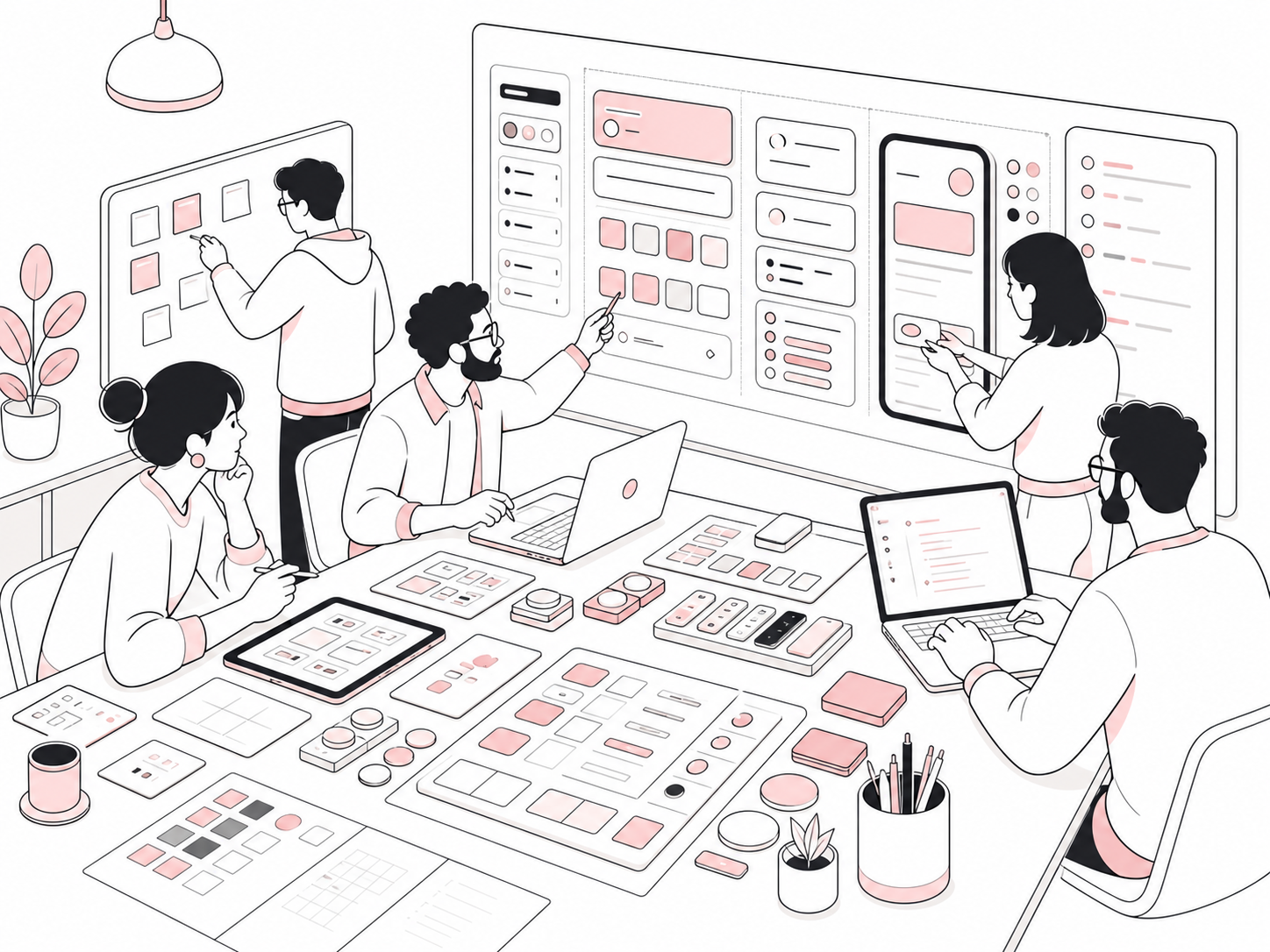 Équipe qui construit un Design System